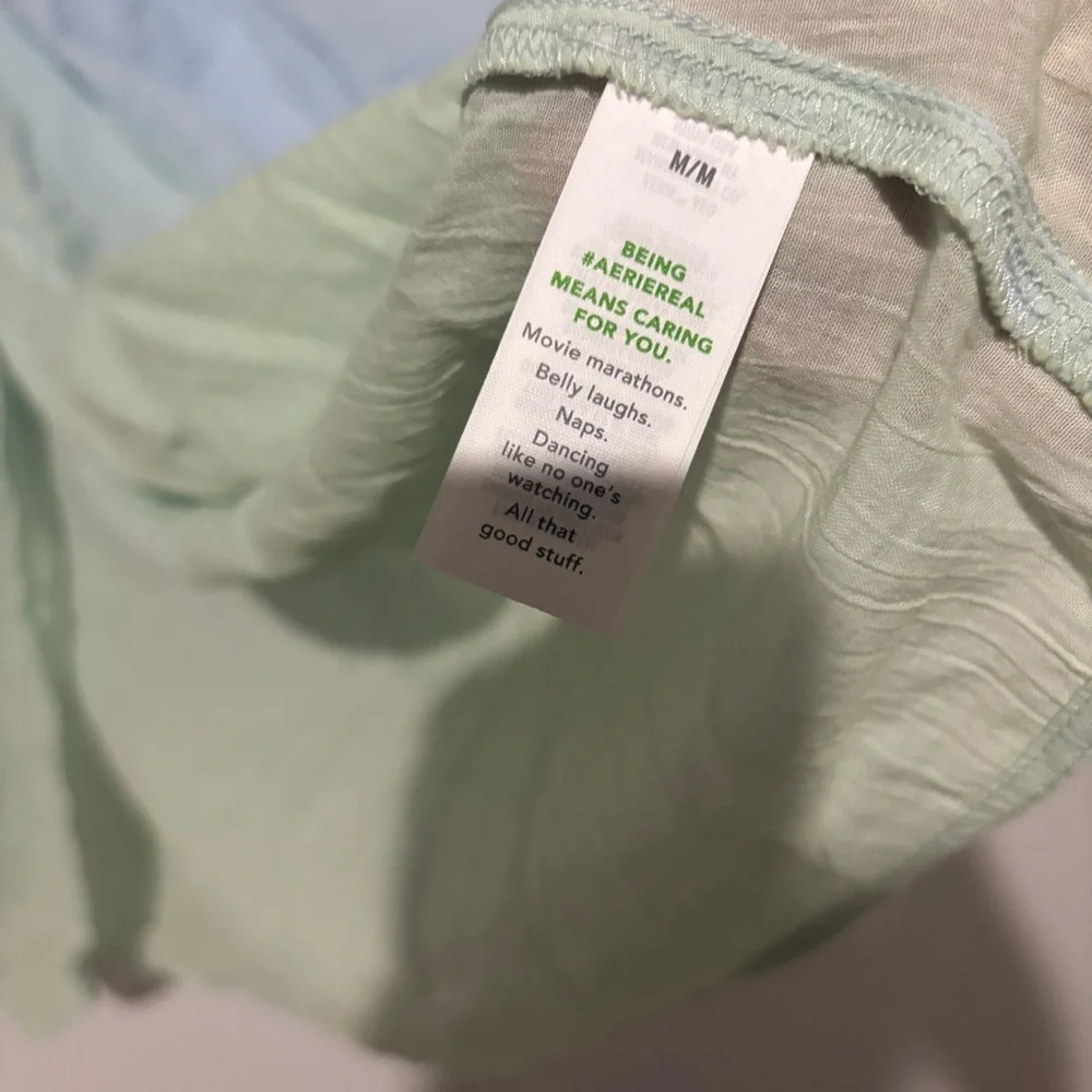 Aerie Front Ruched Cover Up Ombre Purple Blue‎ Green Size Medium